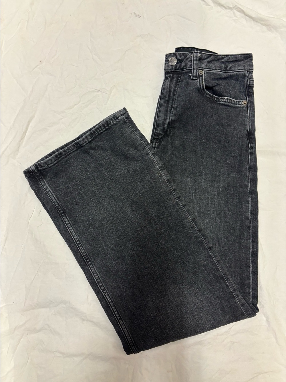 Rails Washed Black ‘The Getty’ High-Rise Wide Leg Jeans | Size 25
